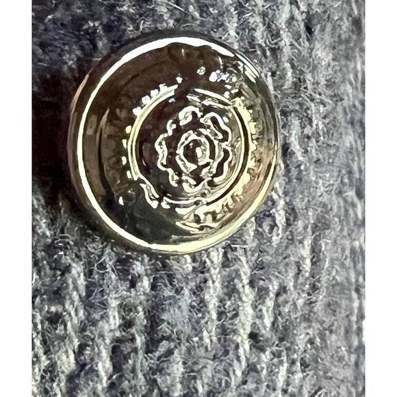 Ba&Sh Women's Coat Size 3 US 10 Gray Double-Breasted Wool Blend Overcoat - Picture 12 of 14